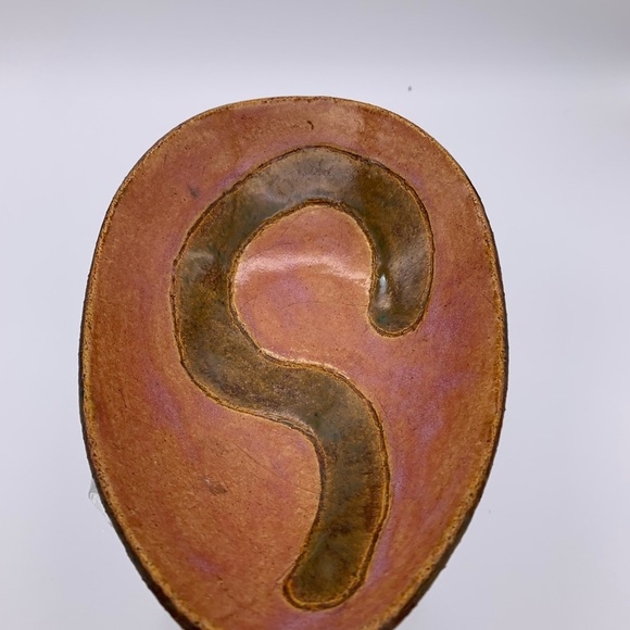 Signed Studio Art Glazed Pottery Catchall Bowl- Handmade Vtg. - Picture 10 of 10